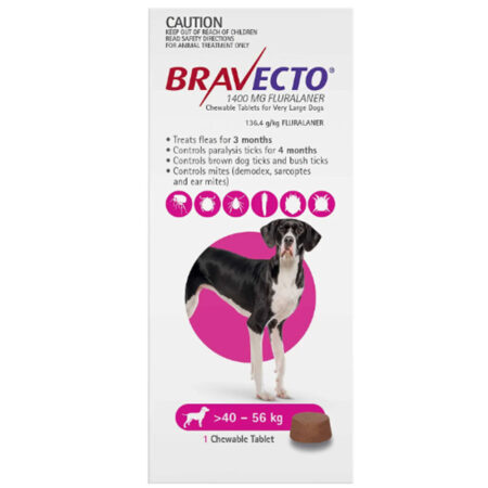 브라벡토 포 독스(Bravecto For Dogs) 40-56 kg