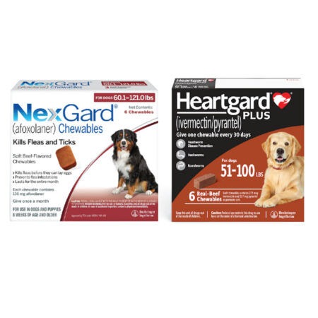 넥스가드 하트가드 브라운 콤보팩 (NexGard & Heartgard (Brown) Combo Dogs 25-50 kg)