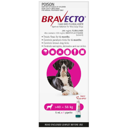 브라벡토 스팟 온 독스 (Bravecto Spot on Dogs) 40-56 kg