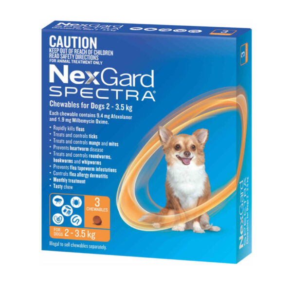 넥스가드 스펙트라 엑스스몰 (Nexgard Spectra X-Small) 2 - 3.5 kg