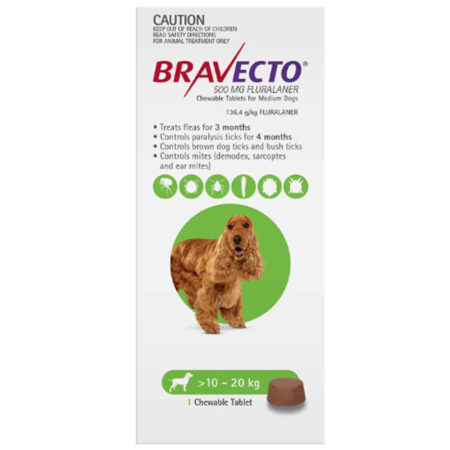 브라벡토 포 독스(Bravecto For Dogs) 10-20 kg