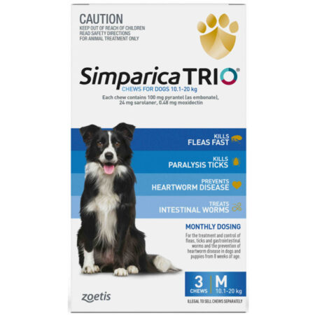 심파리카 트리오(Simparica Trio) 10-20 kg