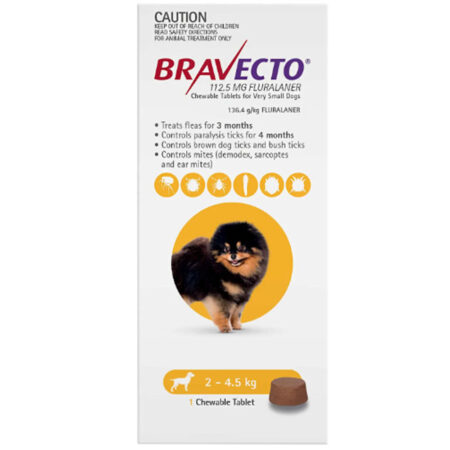 브라벡토 포 독스(Bravecto For Dogs) 2-4kg