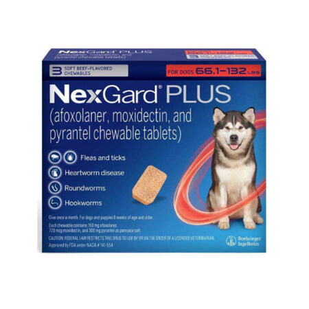 넥스가드 플러스 엑스라지  (Nexgard Plus XL) 30 - 60 kg (레드)