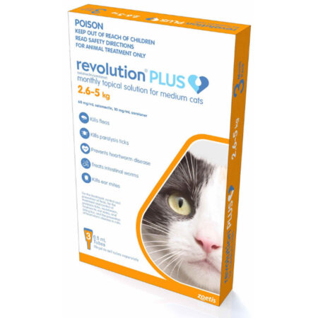 레볼루션 플러스 (Revolution Plus for Medium Cats) 2.6-5 kg