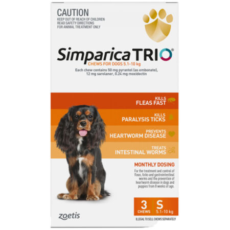 심파리카 트리오(Simparica Trio) 5.1-10 kg