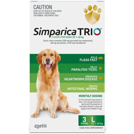 심파리카 트리오(Simparica Trio) 20-40 kg