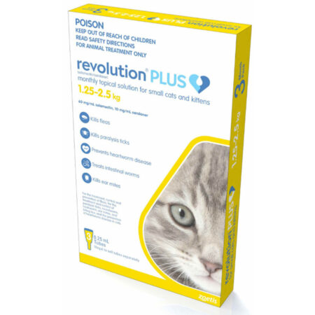 레볼루션 플러스 (Revolution Plus for Kittens & Small Cats) 1.25-2.5 kg